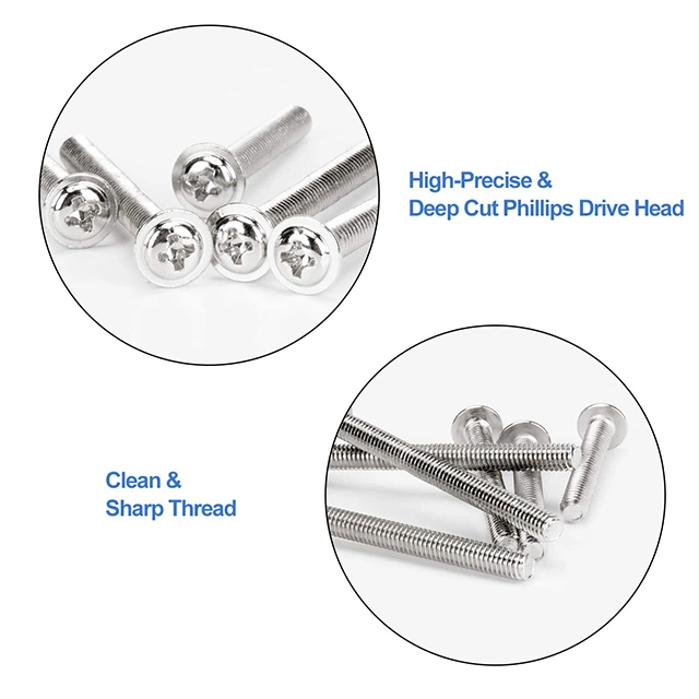 Cross Flat Head Bolts and Nuts and Washers for Industrial Electronic Products