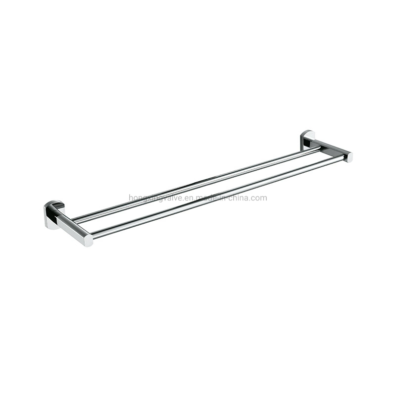 China Easy Clean Chrome Plate Bathroom Durable Brass Towel Bar