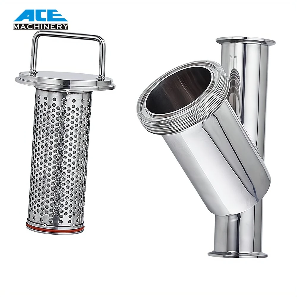 Best Price High Density Gas Fluid Impurities Separator Double Side Entry Stainless Steel Sanitary Duplex Filter