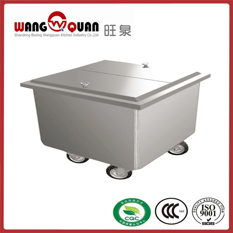 Stainless Steel Flat Trolley Mobile Cart Foldable Trolley