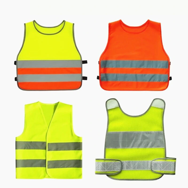High Visibility Mesh Reflective Roadway Kids Safety Vest for Children