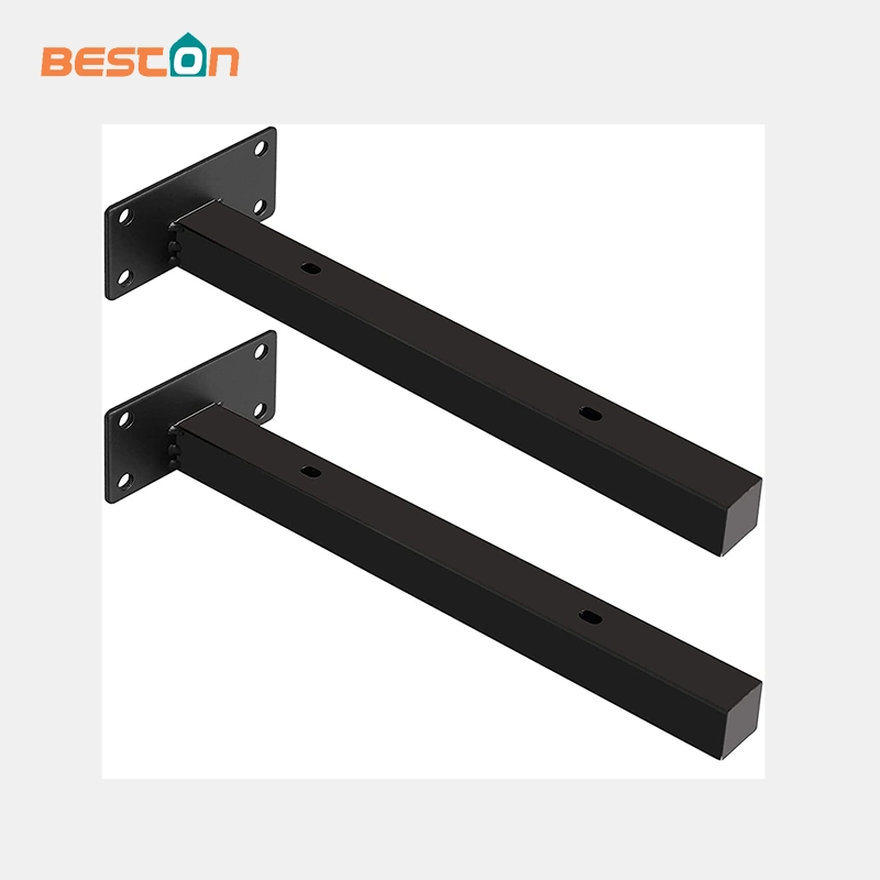 Floating Shelf Brackets Industrial Retro Wall Mounted Shelf Black Single-Side Bracket Standard