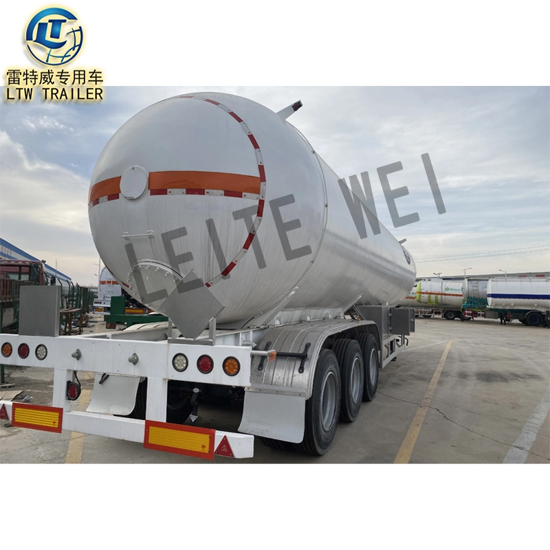 3 Axle Thickened Carbon Steel 45000L Used LPG Transportation Semi Trailer