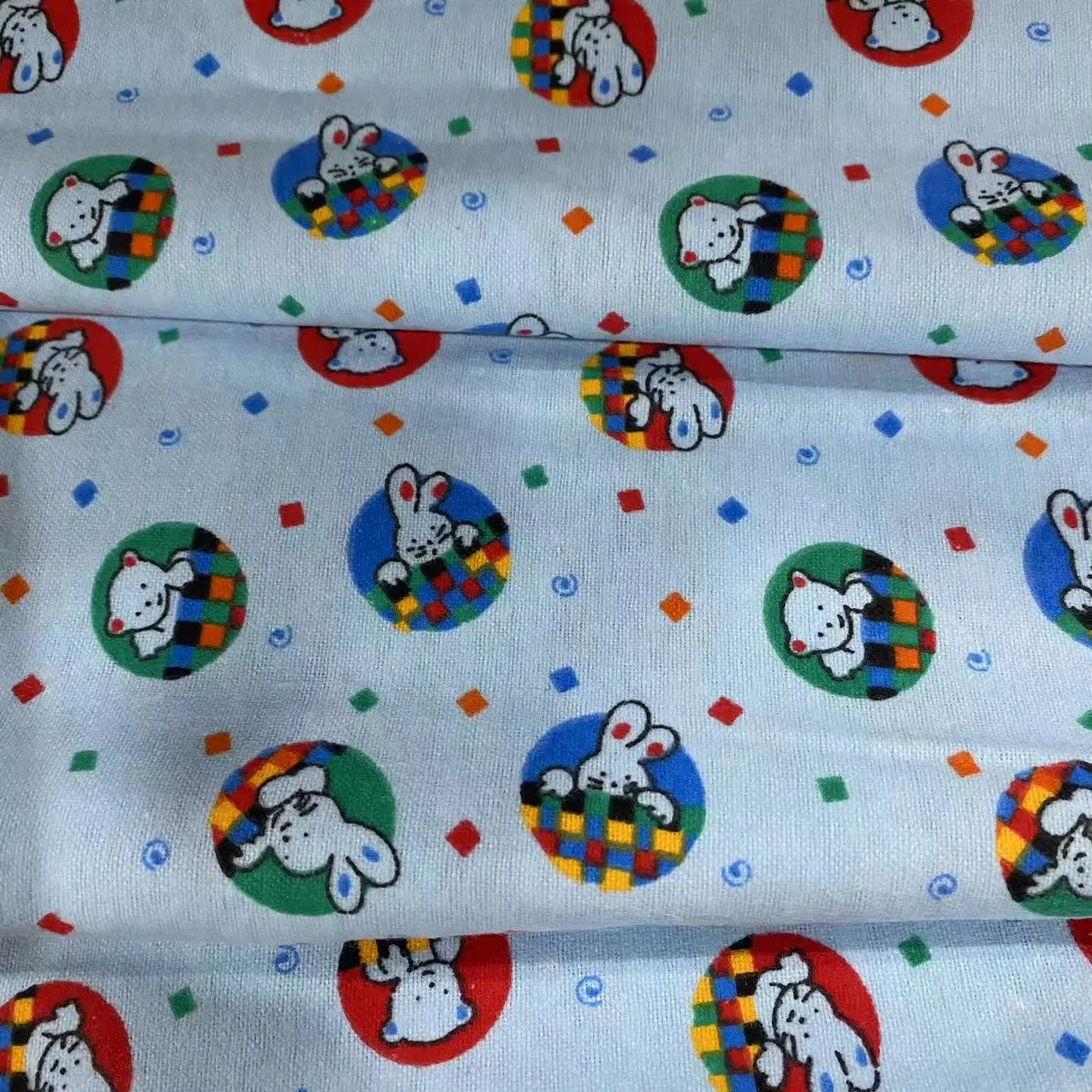 CVC Poly/Cotton Estampado Flannel Printed Fabric for Home Textile