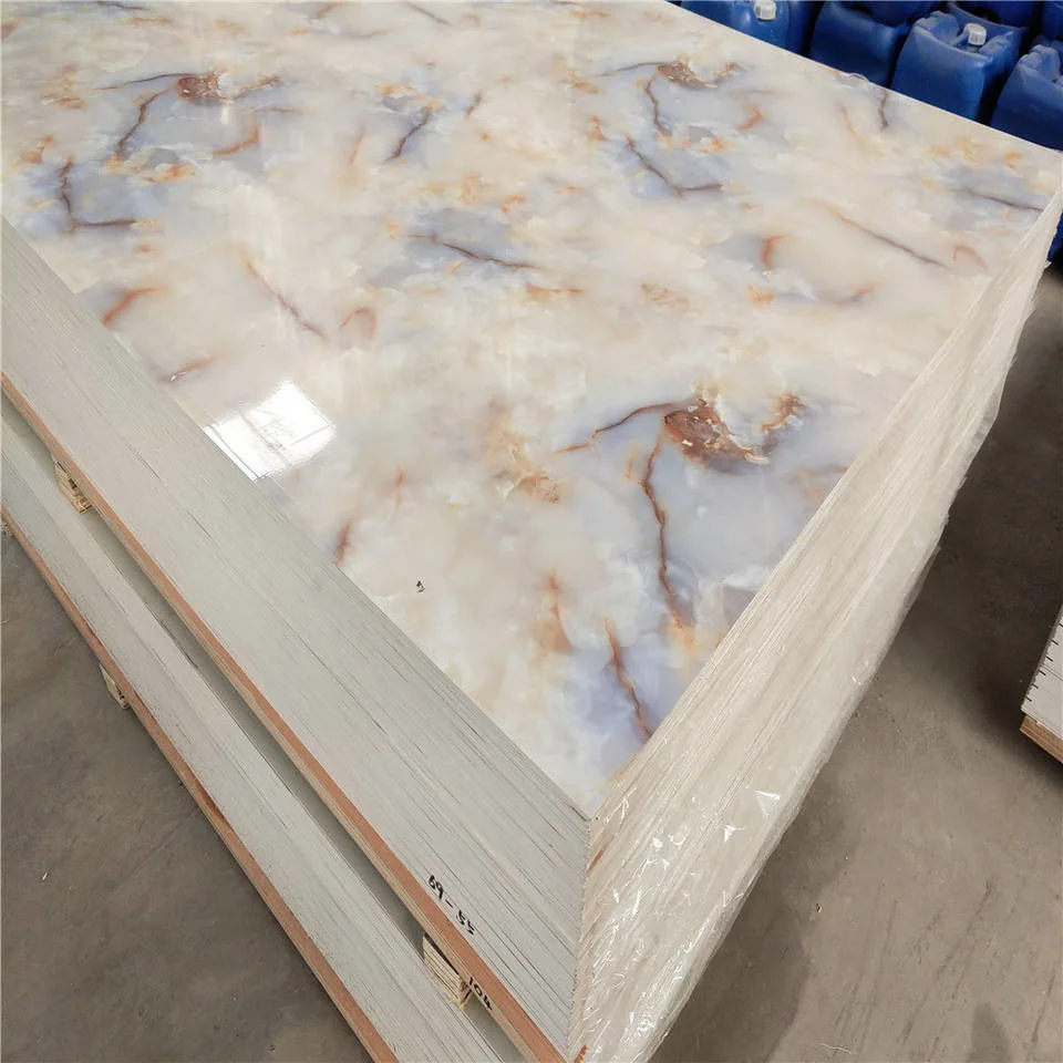 3mm 4*8 1220*2440mm Interior Decorative PVC UV Marble Sheet Board