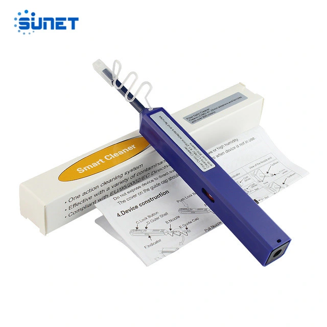 One Click Fiber Connector Cleaning Pen Sc/FC/St/LC Fiber Optic Cleaner Pen