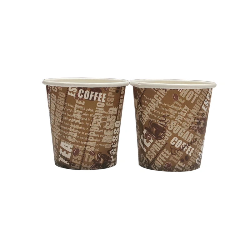 170GSM 4oz Diposable Tea Paper Cup for Hot Beverage Drinking