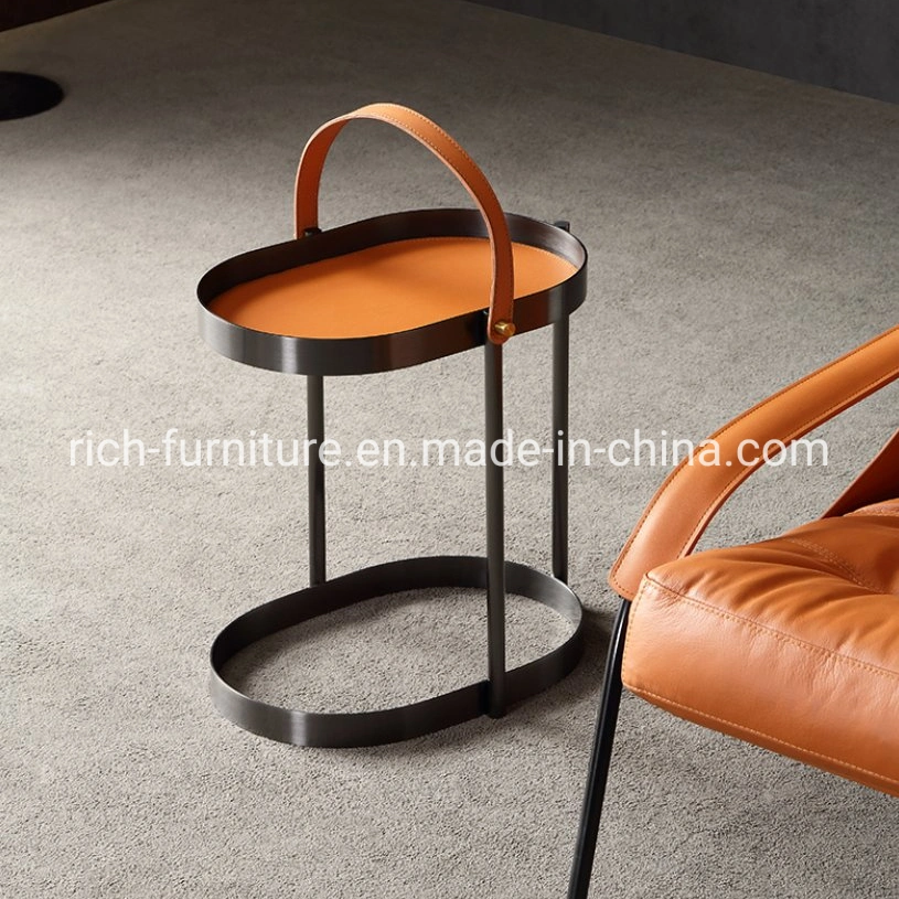 Moderne Möbel Sofa Couchtisch Wohnzimmer Oval Tablett Beistelltisch