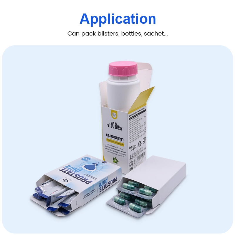 Multifunction Automatic Horizontal Aluminum Plastic Tablet Capsule Blister Bottle Health Care Product Cartoning Packing Machine