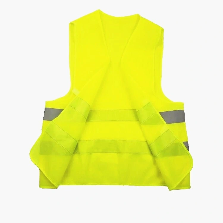 Gilet de sécurité réfléchissant de réflecteur en tissu tricoté bon marché en gros