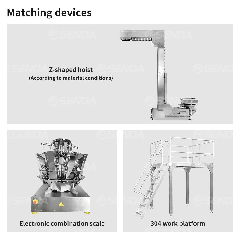 Vffs Combination Scare Vertical Particles/Peanuts/Beans/Pet Food/Oatmeal/Chips Snack Packing Machine