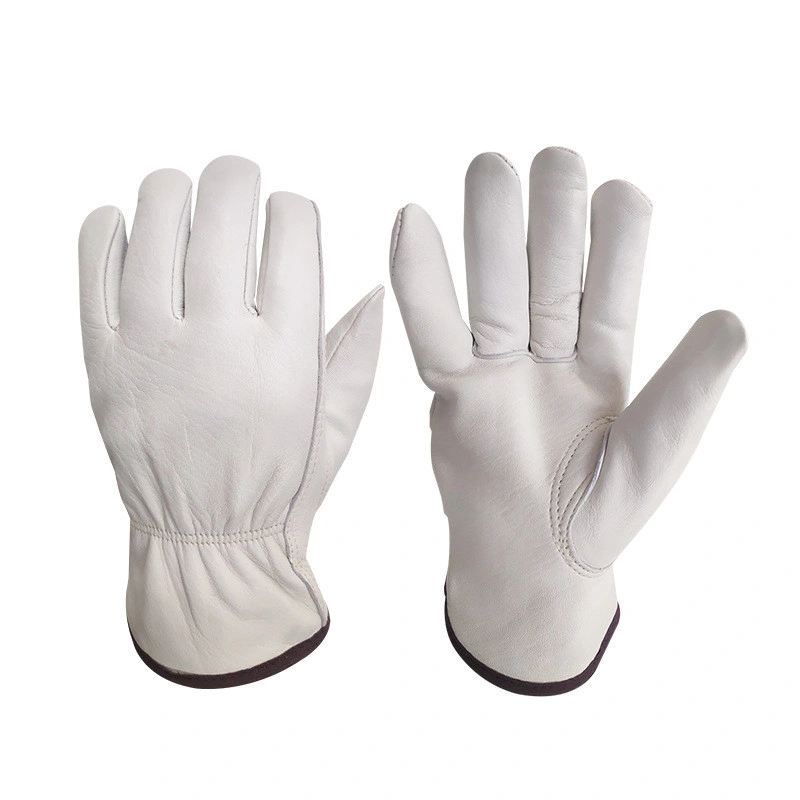 High quality/High cost performance  Cow Leather Made Custom Logo Printing Man Working Safety Gloves