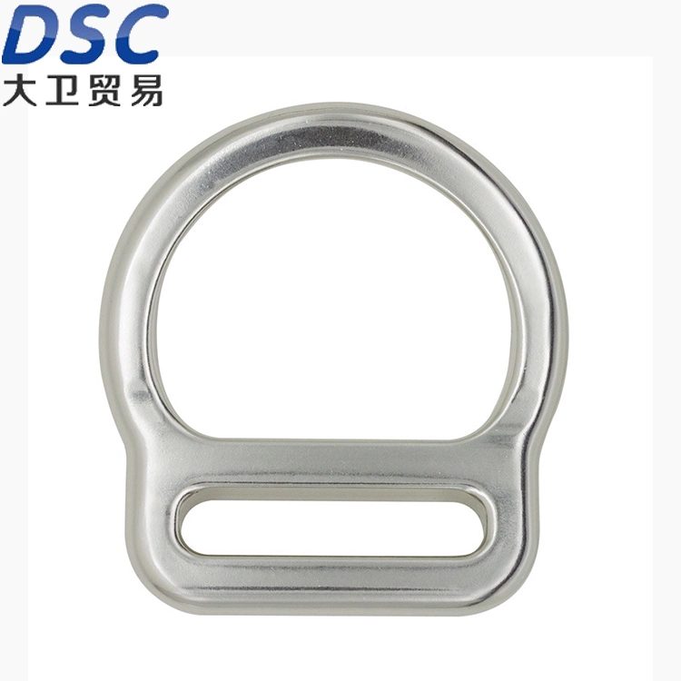 23kn Aluminum Alloy Lightweight Bent Slotted D Hardware for Rock Climbing Caving Mountaineer Webbing Belt Harness Small/Big