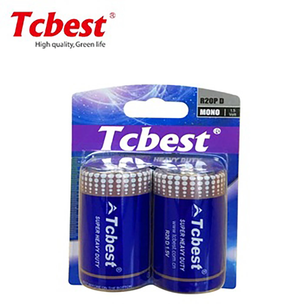 Großhandel/Lieferant OEM TcBEST 4500mAh 1,5V UM1 R20 D Aluminium Jacke Zink-Kohle-Trockenbatterie