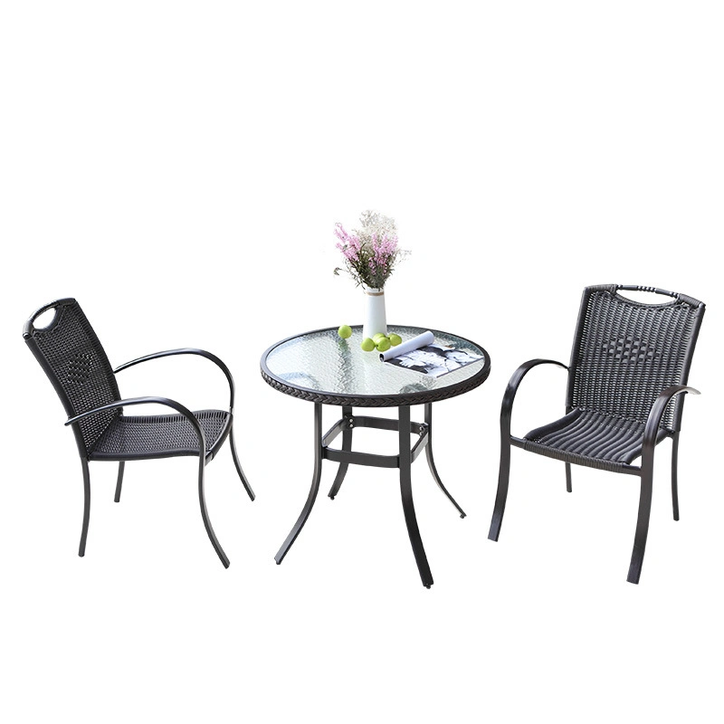 Modern Restaurant Cafeteria Outdoor Metal Tables and Chairs