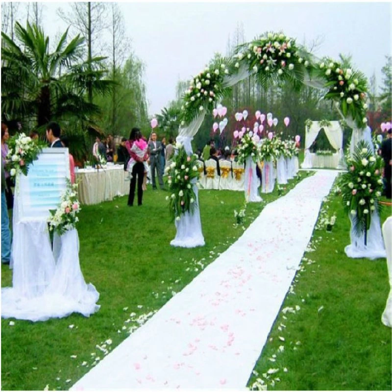 Popular White Non Woven Needle Punch Carpet Use for Wedding