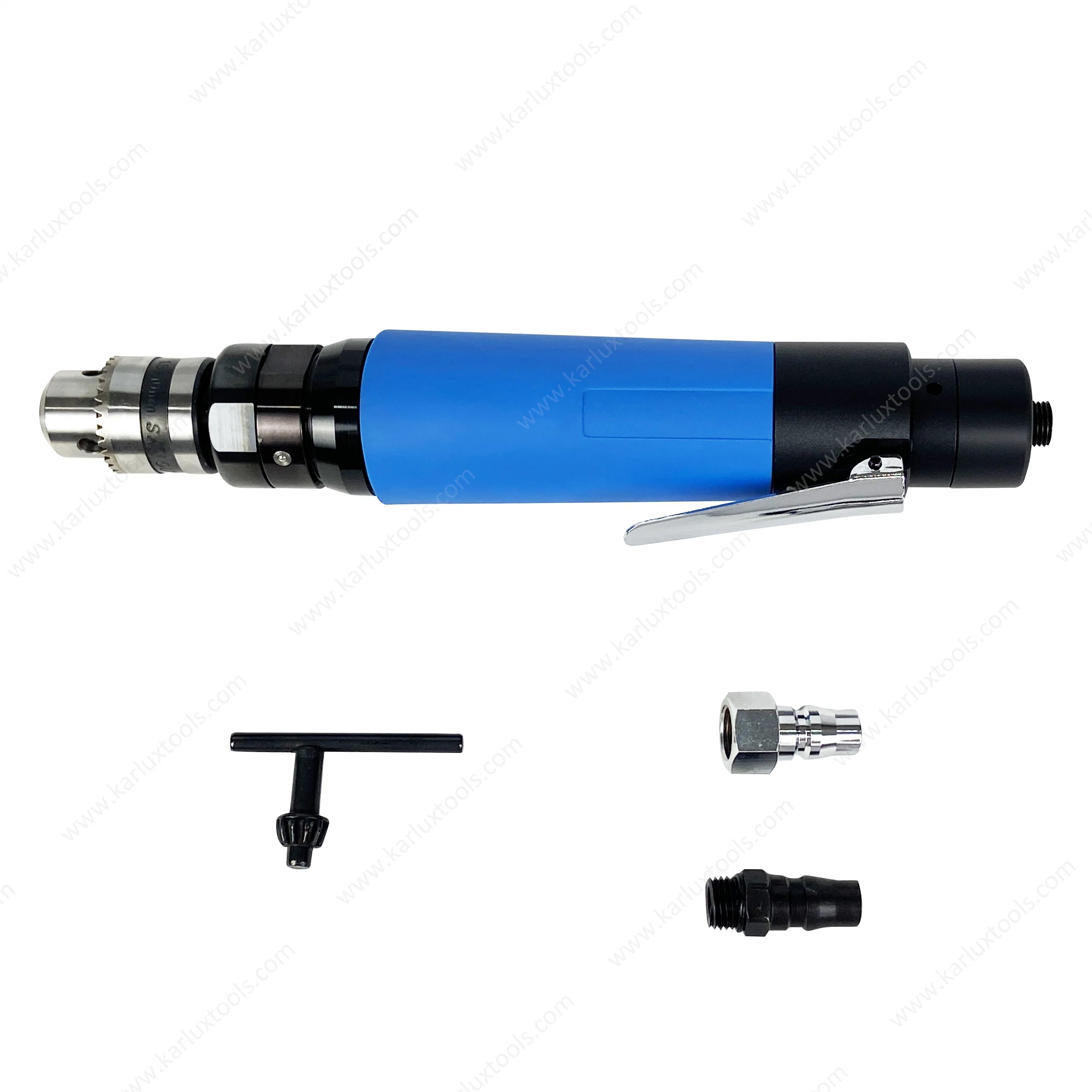 3, 000rpm 1.0HP Ultra-Low Noise Hand Drill Industrial Pneumatic Air Straight Drill with Chuck 3/8''