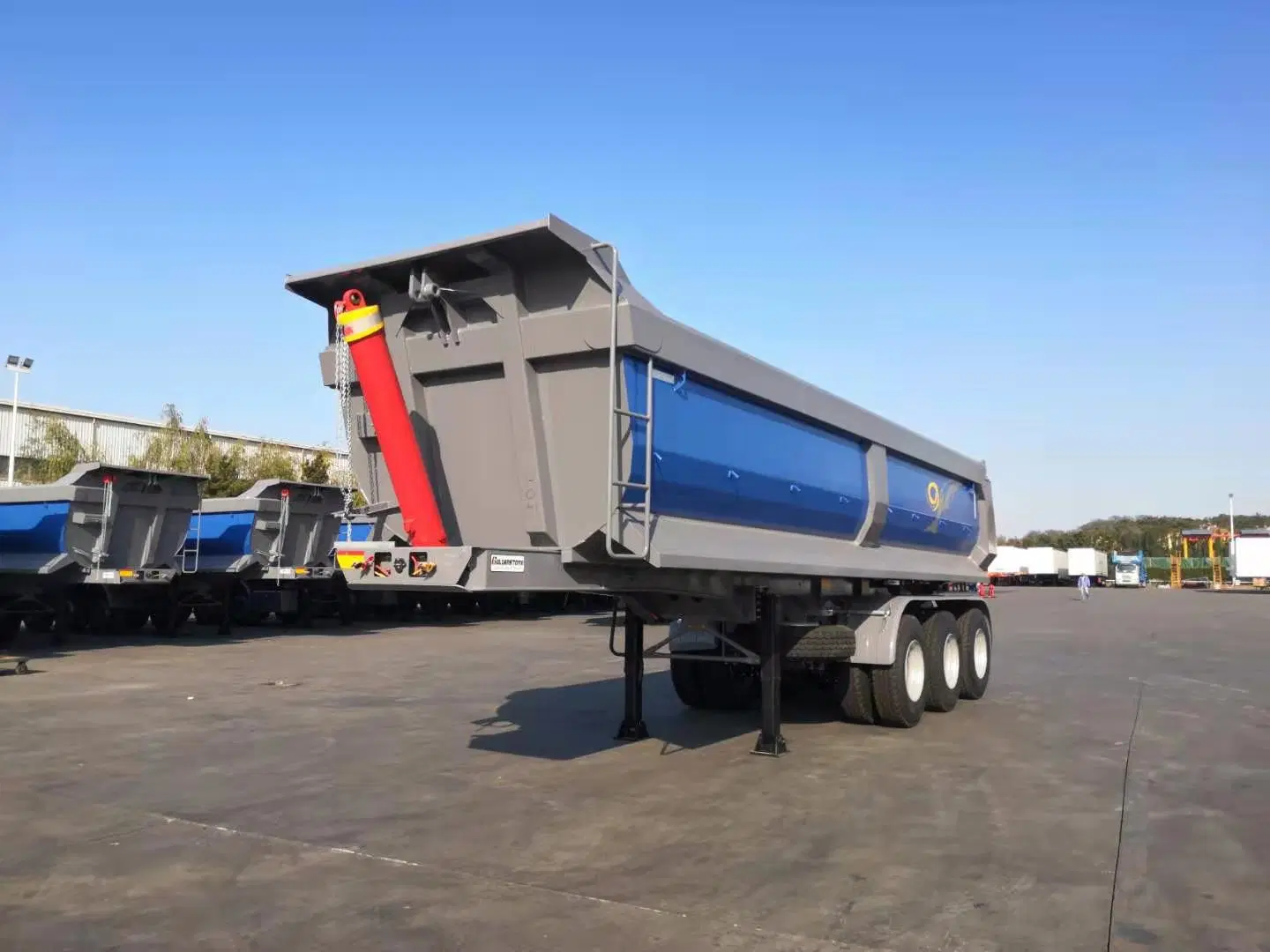 45 Cubic Meter 80 Tons U Shape Dump Tipper Semi Trailer