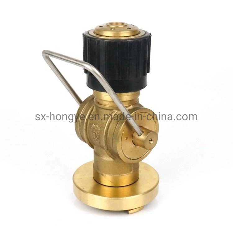 Brass Material Storz Spray Straight Jet Shut 3 Position Fog Nozzle for Fire Protection Equipment