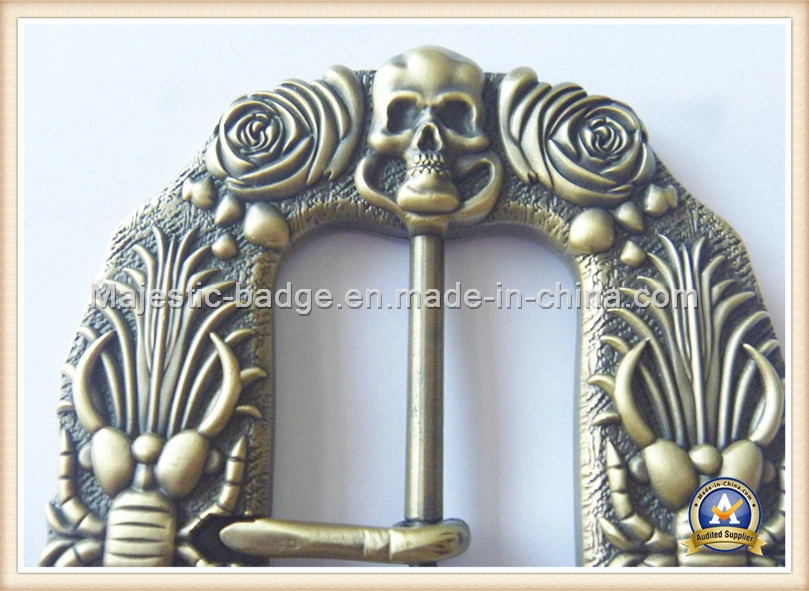 3D Customized Zinc Die Cast Antique Plating Metal Buckle