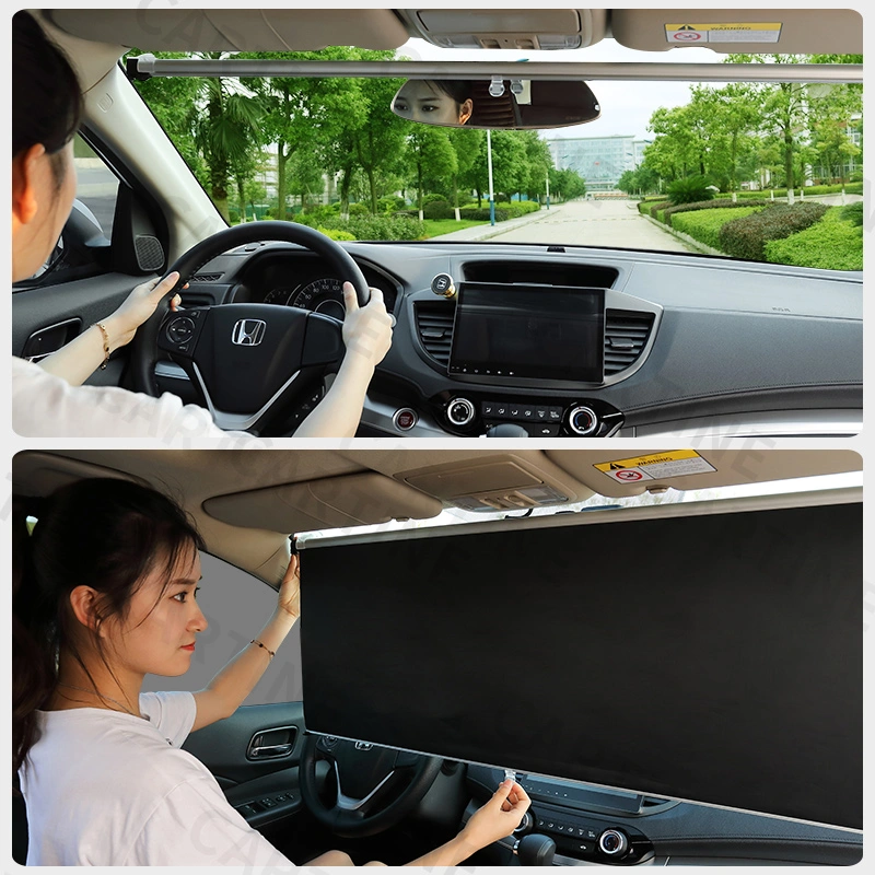 Car Window Sunshade Retractable Foldable Windshield Sunshade Cover Shield Curtain Auto Sun Shade Block Anti-UV Car Window Shade