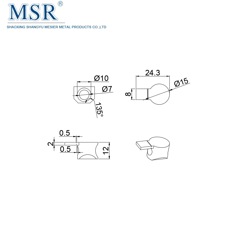 Fabrikpreis 30b-8 Slot 8 Hardware für Slot 8 Industrial Aluminiumprofil (3030)