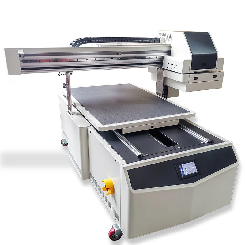 A1 Size New 3D UV Flatbed Printer 3 Head 6090 بأوراق فارنيش