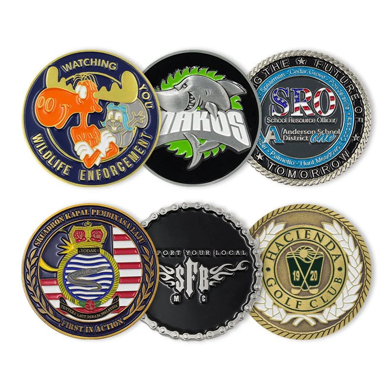 Cheap Challenge Coin Custom Made Color Coins Design Stamping Logo 3D 2D Zinc Alloy Metal Soft Enamel Souvenir Coins