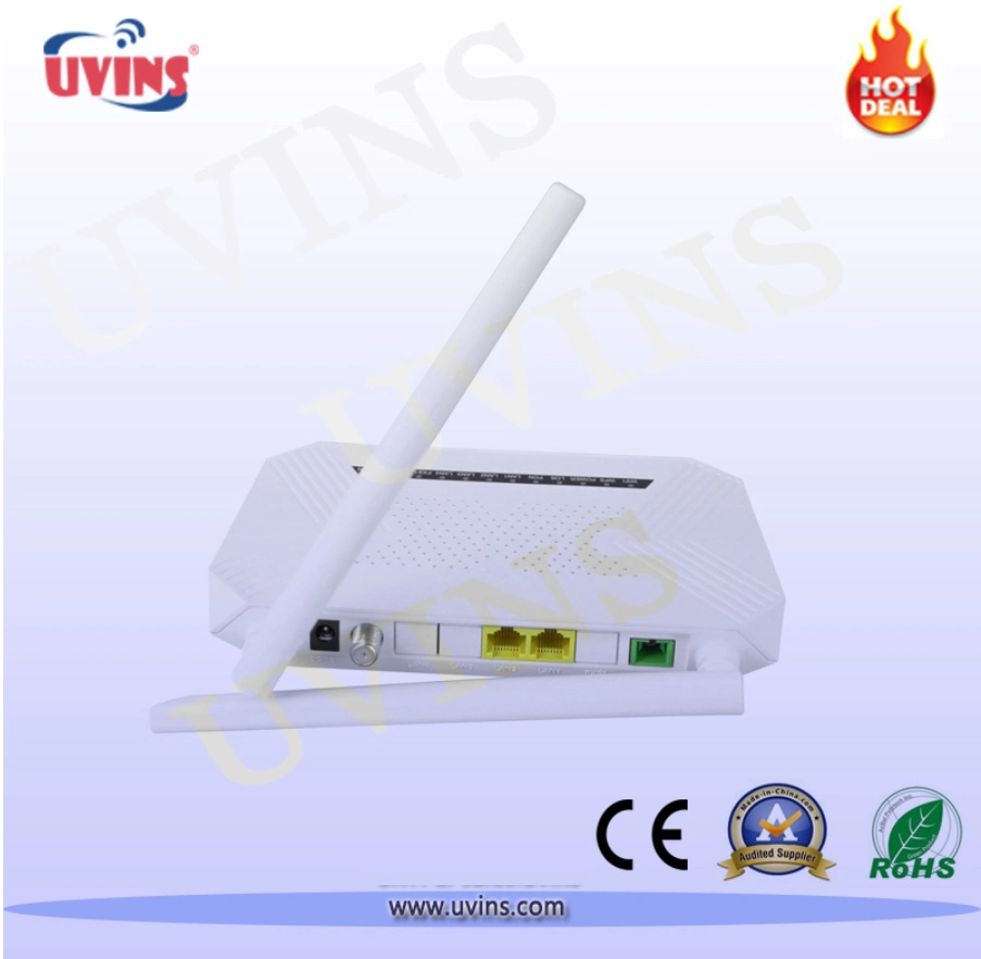 Xpon Ont 1ge+1fe+CATV+Dual WiFi for FTTX Network Compatible Huawei Zte Olt
