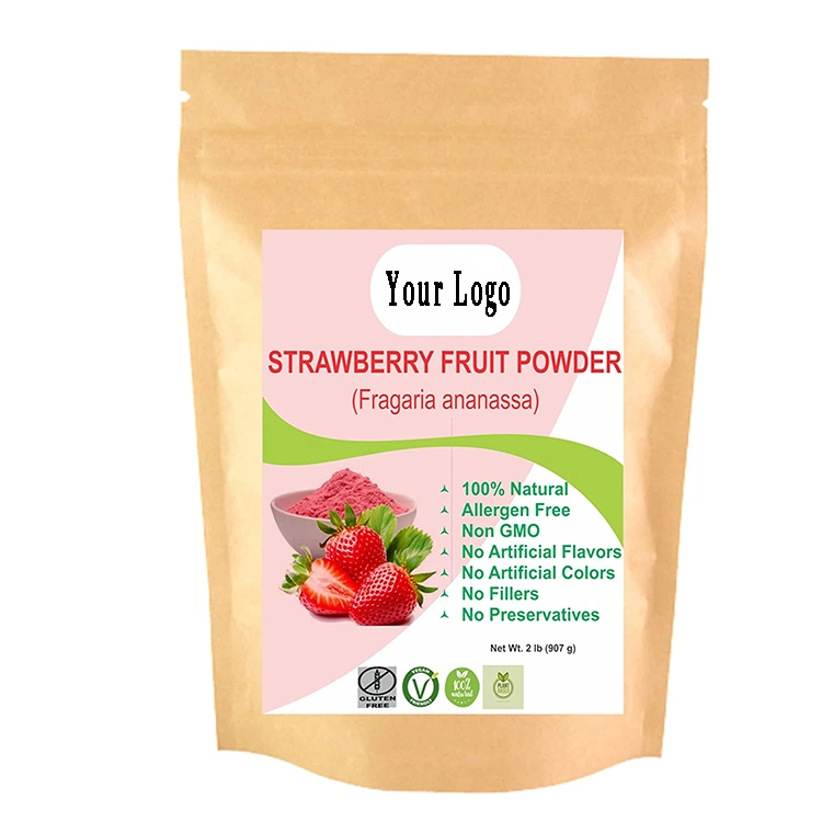 Sheerherb Factory Supply Strawberry Fruit Powder /Freeze Dried Strawberry Powder