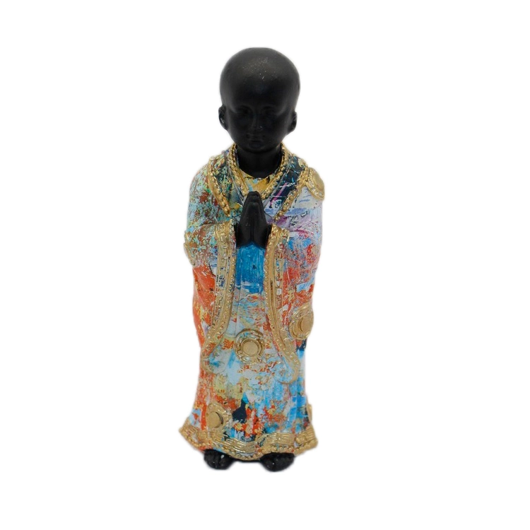 Chinese Feng Shui Home Decor Buddha Figurine Resin Little Monk Statue