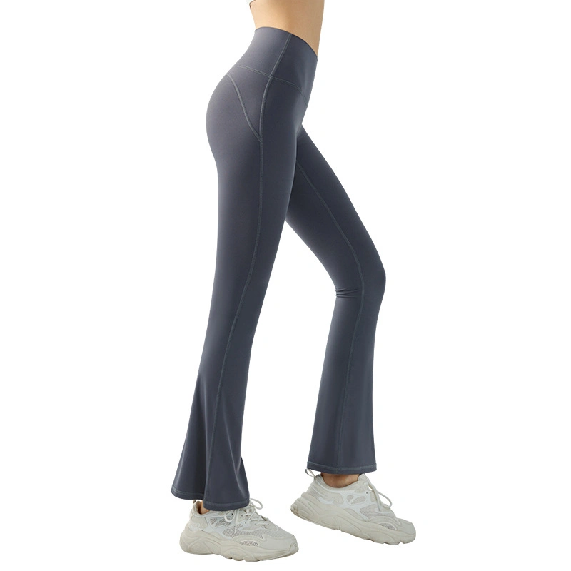 Yoga Flared Pants with High Waist and Nice Butt Casual Slightly Flared Fitness Trousers with Elasticity to Look Slimmer and Tighterwide Leg Pants