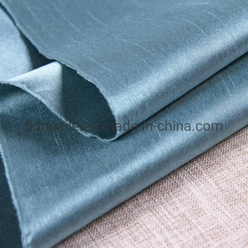 الحرير Faux 68d*160d Slub Satin Shantung Dupالأيوني للستائر