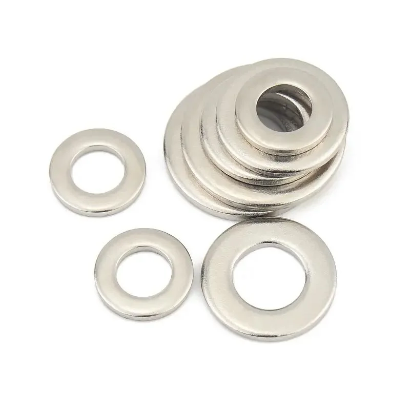 DIN125 Stainless Steel 201 304 316 Round Square Galvanized Fastener Flash Plate Washer Flat Washers Plain Cup Ear Flat Plain Washer