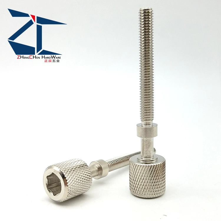 Knurled Head with Hex Socket Adjusting Bolts