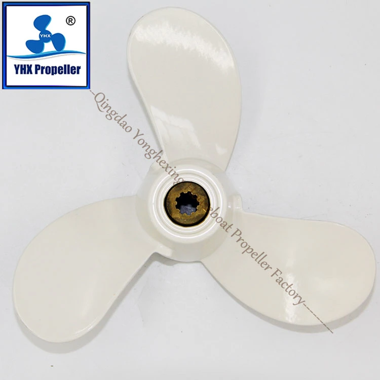 YAMAHA Marine Hardware and Boat Parts Aluminum White Propeller of 71/4*5 1/2-B Match 2HP