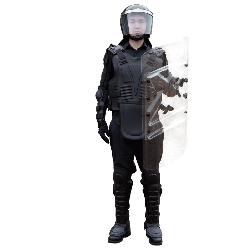 Anti-Stab and Non-Inflammable 600d Oxford Fabric Anti Riot Suit in Black Color for Security Personnel