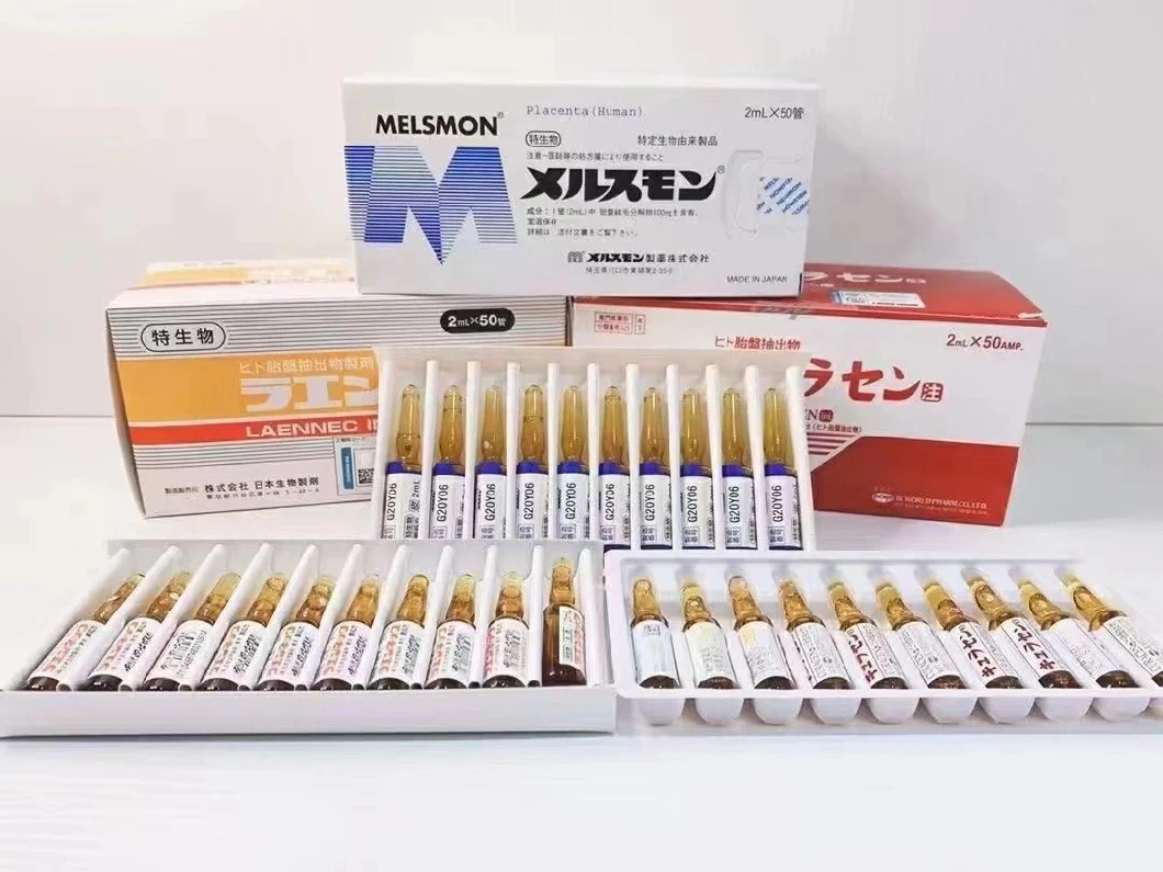 Japão JBP Curacen injeção de placenta humana J-PLA Laennec Melsmon melhorar Capacidade metabólica antioxidante aumentar imunidade regulamentar menopausa endócrina