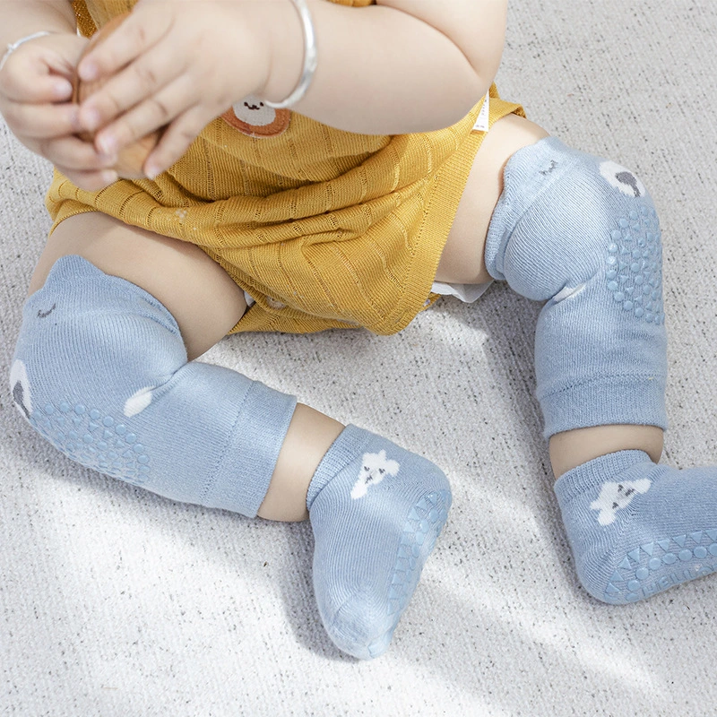 Atmungsaktives, Rutschfestes Kleinkind Mit Knieleckenschutz Für Das Baby Im Innenbereich Kniepolster-Socken Für Den Boden