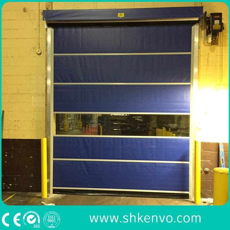 Industrial Automatic Overhead Flexible Fabric High Speed Rapid Action Roll Doors Remote Control