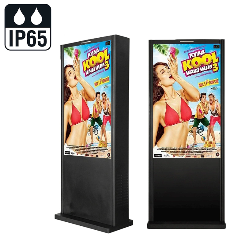 New Product Floor Stand Network Android 55 Inch Waterproof Ad Display Outdoor LCD Screen