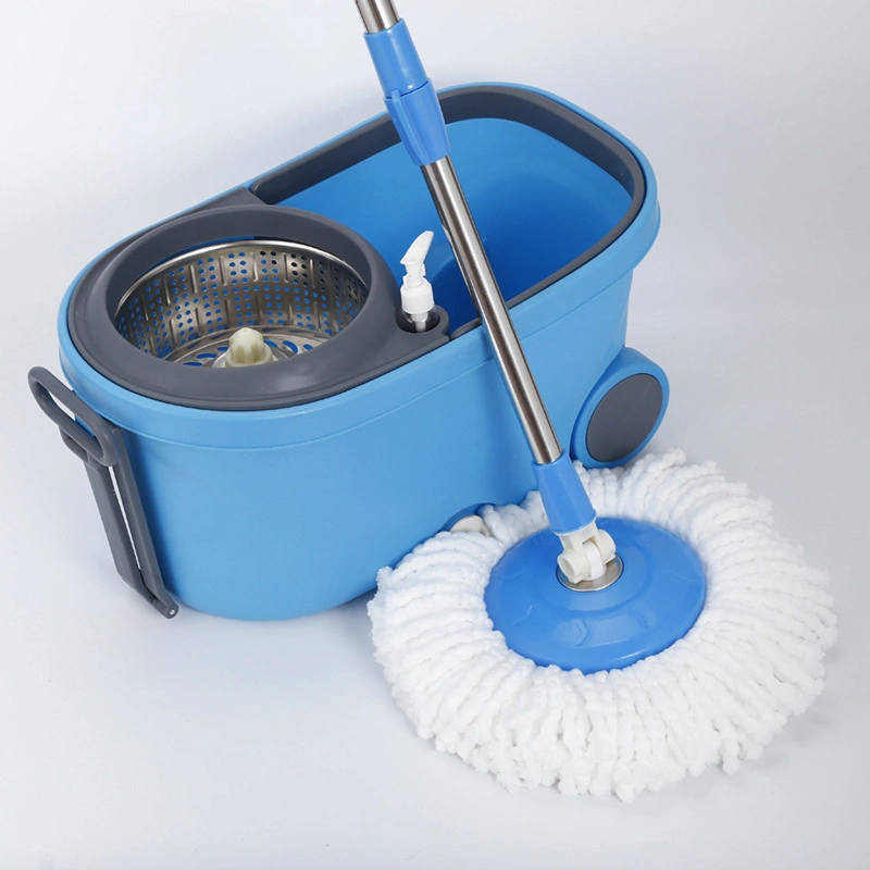 Household Dual-Drive Stainless Steel Rotating Mop Bucket and Mop Set