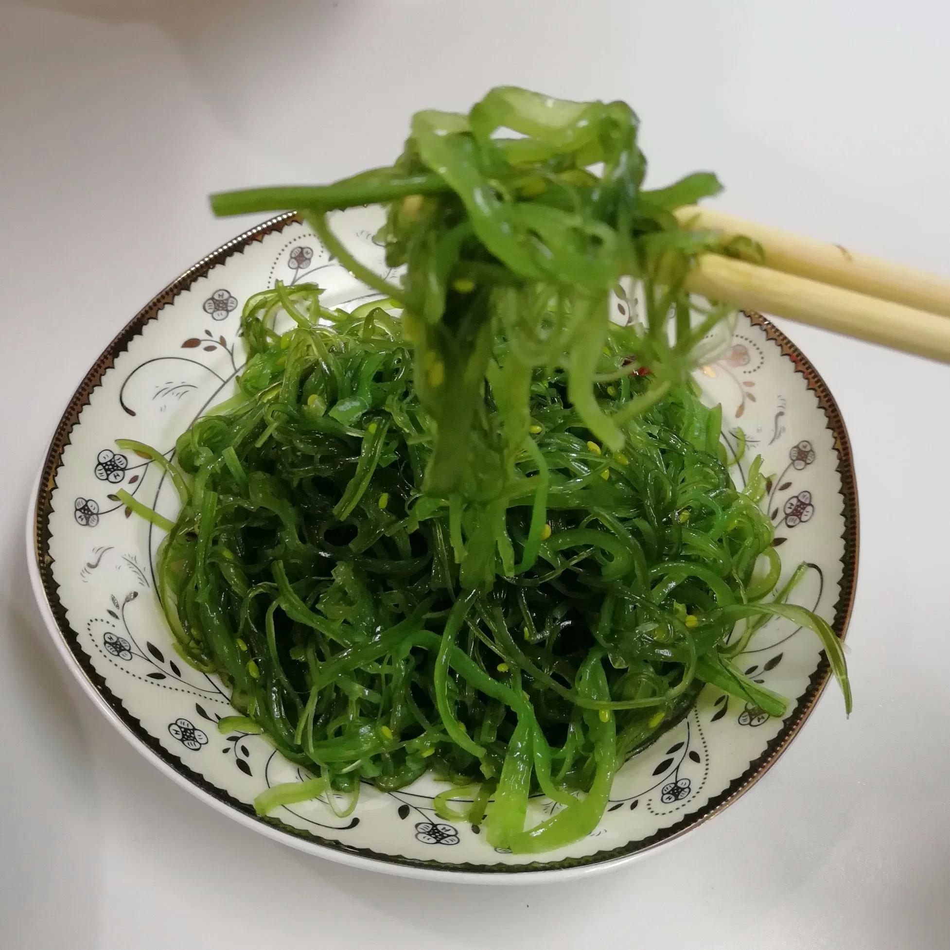 Frozen Hiyashi Seaweed Salad Raw - Frozen Salted Seaweed Wakame Stem Cut