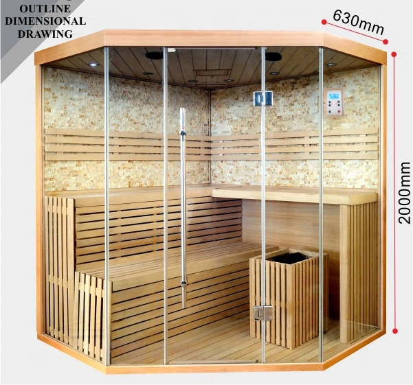 Sauna a vapor de luxo Toaditional para 4~6 Pessoas