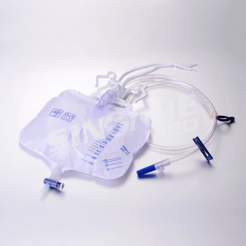 Hospital Disposable 2000ml Urinary Drainage Urine Meter Urine Bag