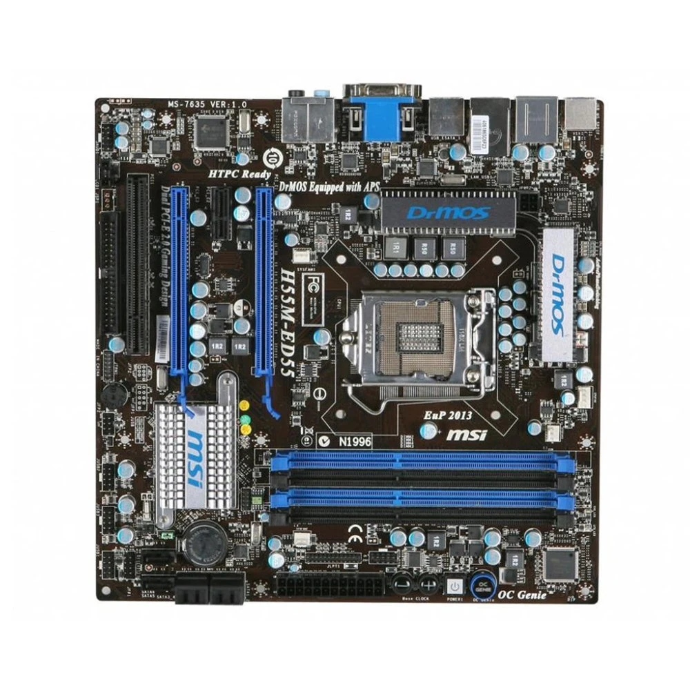 Factory Best Sales H55 Mh55-1156 Mainboard LGA1156 Pentium Core I3 / I5 DDR3 ATX Market Motherboard