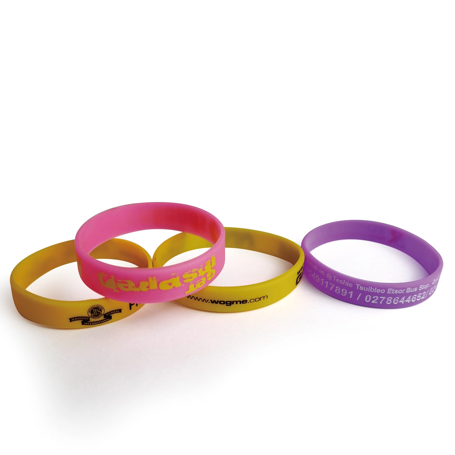 Custom Women Sports Rubber Silicone Wristbands Bracelet for Men