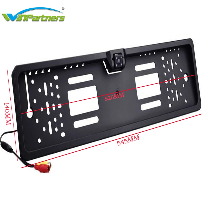 European Auto License Plate Frame Auto Reverse Rear View Backup Camera