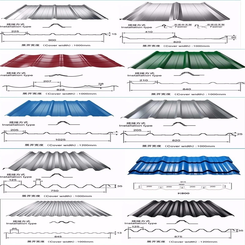 Prime Corrugated Steel Roofing Sheet Light and Strong Color Coated Steel Sheet PE