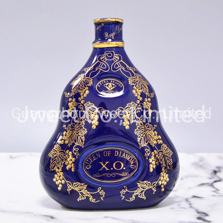 Customized Wine Bottle Ceramic Liquor Whisky Olive Oil Bottle